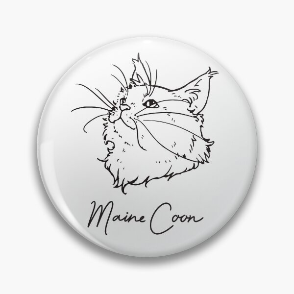 Item preview, Minimalistic Maine Coon - black letters -  designed and sold by You Store.