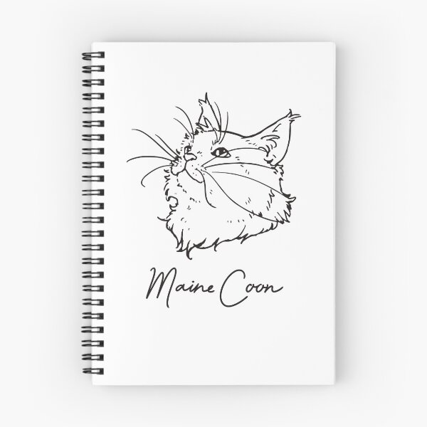 Item preview, Minimalistic Maine Coon - black letters -  designed and sold by You Store.