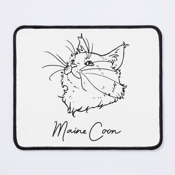 Item preview, Minimalistic Maine Coon - black letters - designed and sold by You Store.