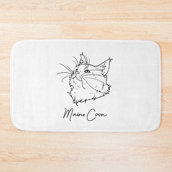 Item preview, Minimalistic Maine Coon - black letters -  designed and sold by You Store.