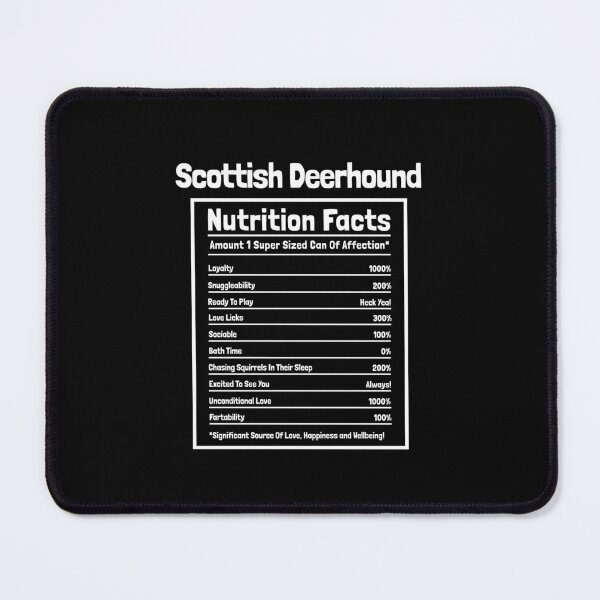 Item preview, Scottish Deerhound Nutrition Facts Funny Dog Gift designed and sold by Guarddogdrive.