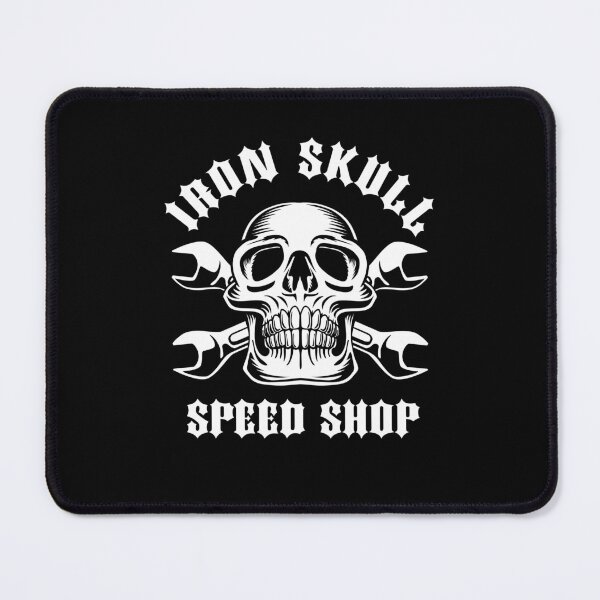Item preview, Iron Skull Speed Shop Skull with Crossed Wrenches designed and sold by hobrath.