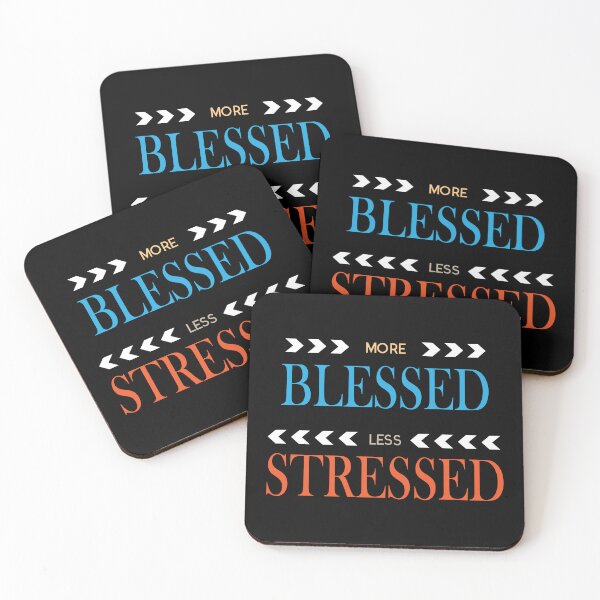 Item preview, more blessed less stressed designed and sold by vidyaroul.