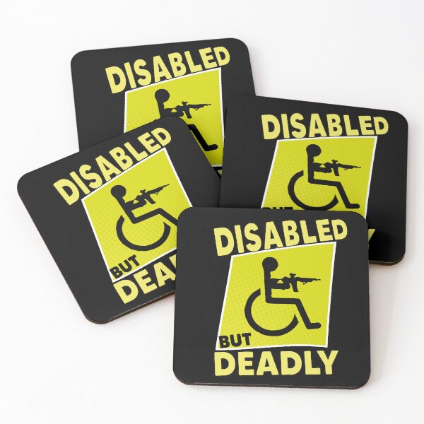 Item preview, Disabled But Deadly Handicap Humor Ride Disabled Warrior designed and sold by MyStyleStore4.