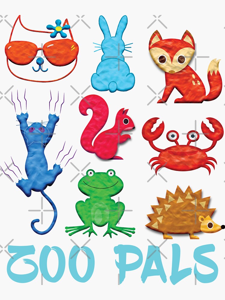 "zoo pals zoopals " Sticker for Sale by medox90 Redbubble