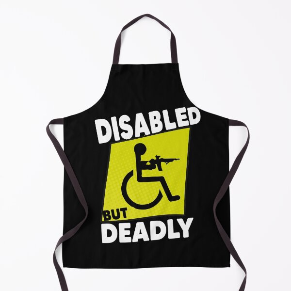 Item preview, Disabled But Deadly Handicap Humor Ride Disabled Warrior designed and sold by MyStyleStore4.