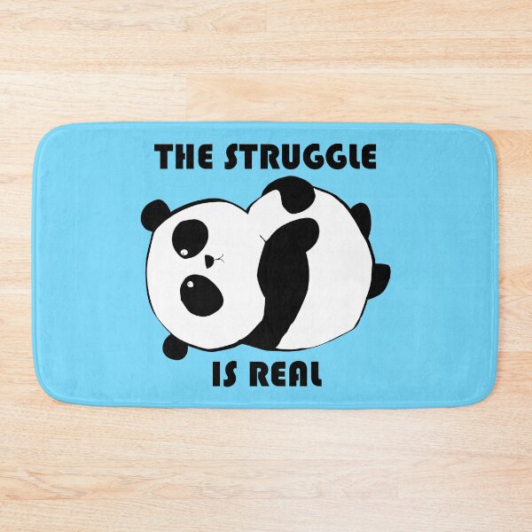 Item preview, panda struggle is real designed and sold by hayamahsud.