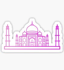 Flat Icon - Taj Mahal Gradient Sticker