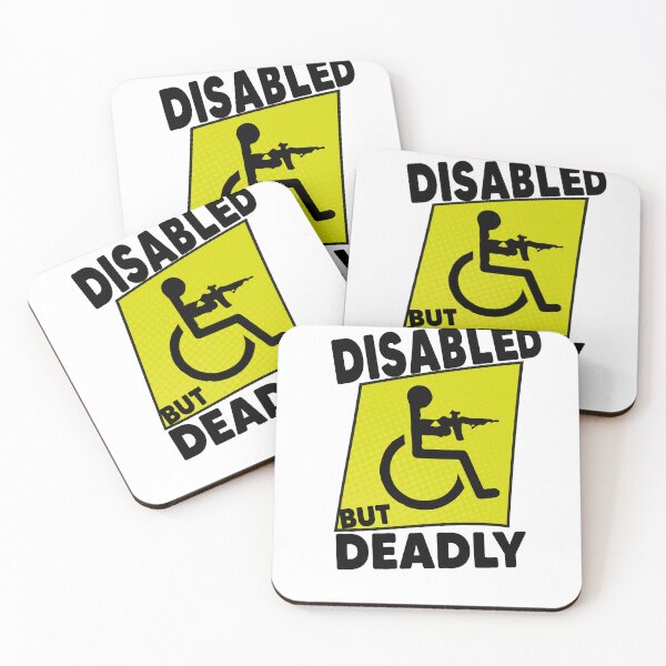 Item preview, Disabled But Deadly Handicap Humor Ride Disabled Warrior designed and sold by MyStyleStore4.