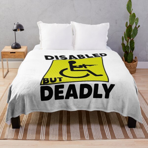 Item preview, Disabled But Deadly Handicap Humor Ride Disabled Warrior designed and sold by MyStyleStore4.
