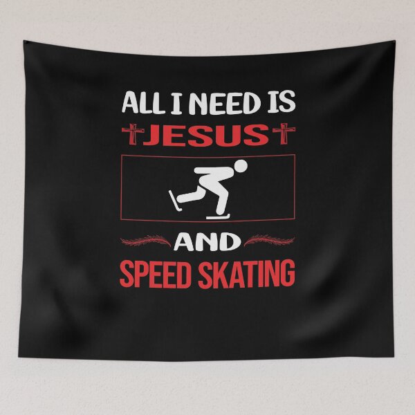 Item preview, Funny Jesus Speed Skating Skate Skater designed and sold by SunnyShop123.