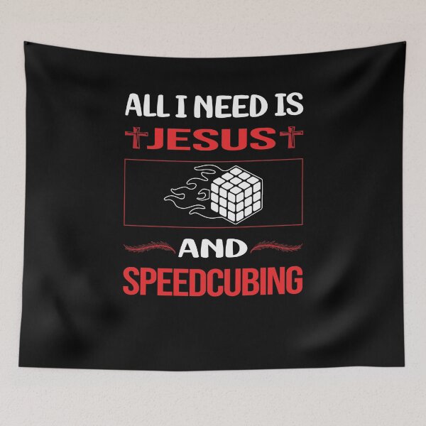 Item preview, Funny Jesus Speedcubing Speedcube Speedcuber Speed Cubing designed and sold by SunnyShop123.