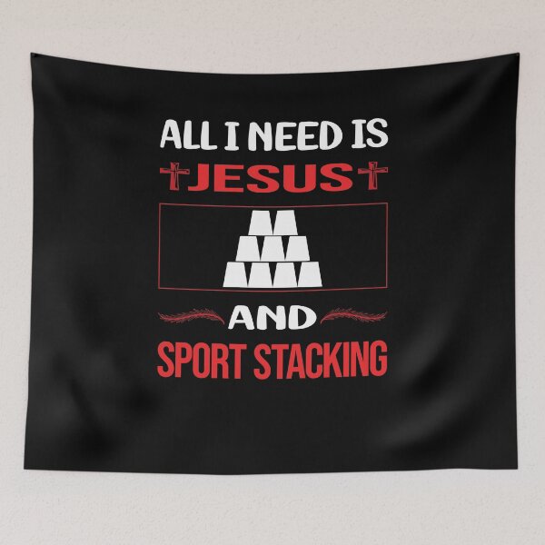 Item preview, Funny Jesus Sport Stacking Cup Stacking Speed Stacking designed and sold by SunnyShop123.