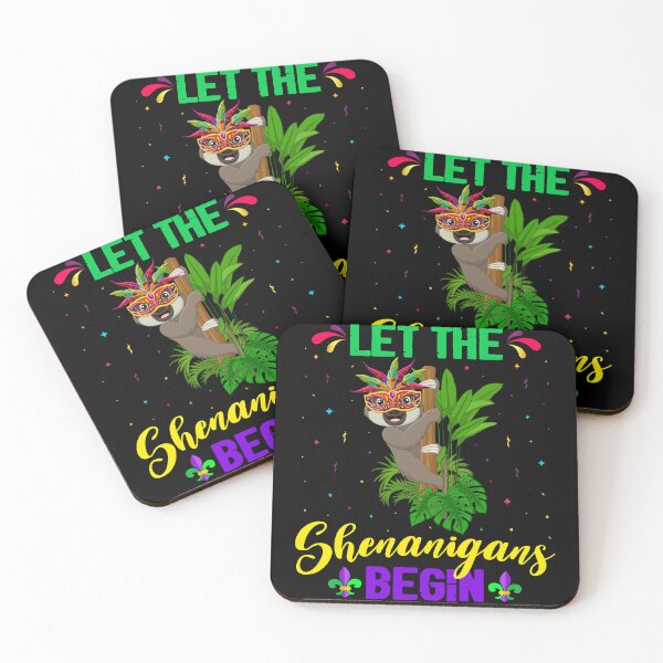 Item preview, Let The Shenanigans Begin Shirt Mardi Gras Carnival Sloth Lovers designed and sold by CREATIVE-TEE.