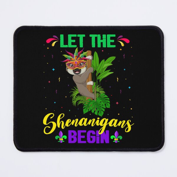 Item preview, Let The Shenanigans Begin Shirt Mardi Gras Carnival Sloth Lovers designed and sold by CREATIVE-TEE.