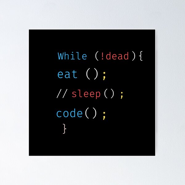 Artikel-Vorschau von Kopie von While not dead eat and code, designt und verkauft von RandaBel.