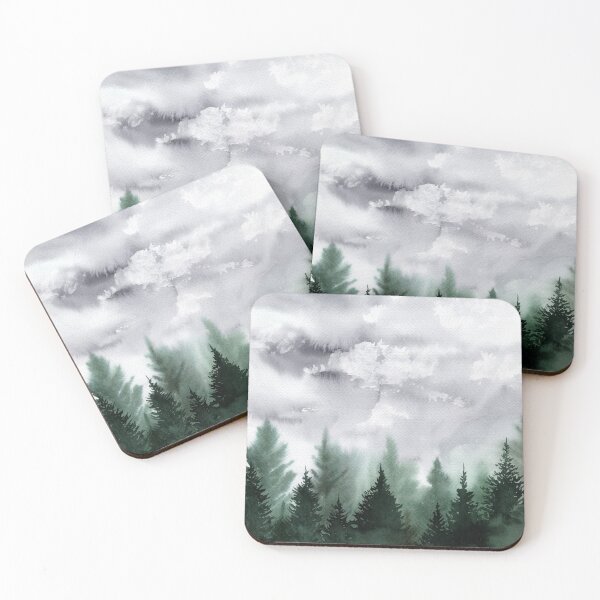 Item preview, Edge of the forest on a rainy day designed and sold by Rebecca Reck Art.
