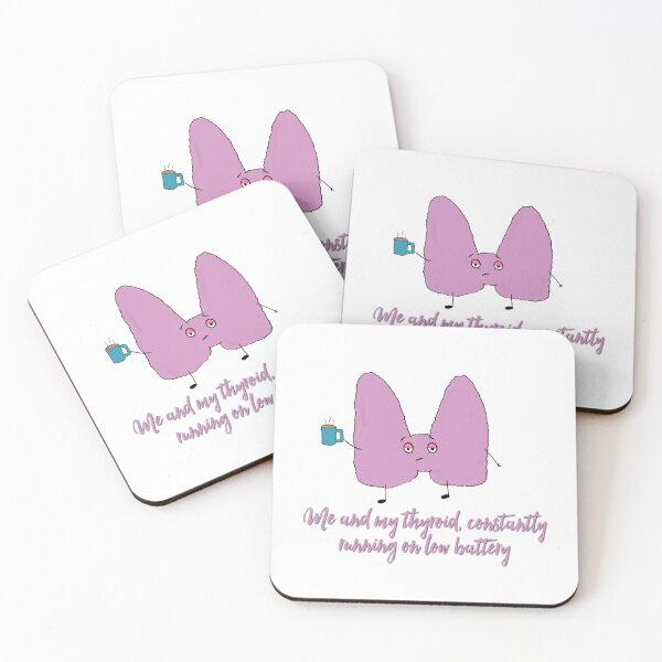Item preview, Me and my thyroid constantly running on low battery  designed and sold by Tamm-art.