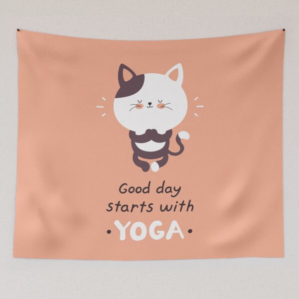 Item preview, Yoga Cat designed and sold by kawaiistudio.