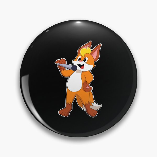 Item preview, Fox as Singer with Microphone designed and sold by Snabdesign84.