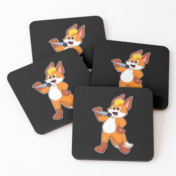 Item preview, Fox as Singer with Microphone designed and sold by Snabdesign84.