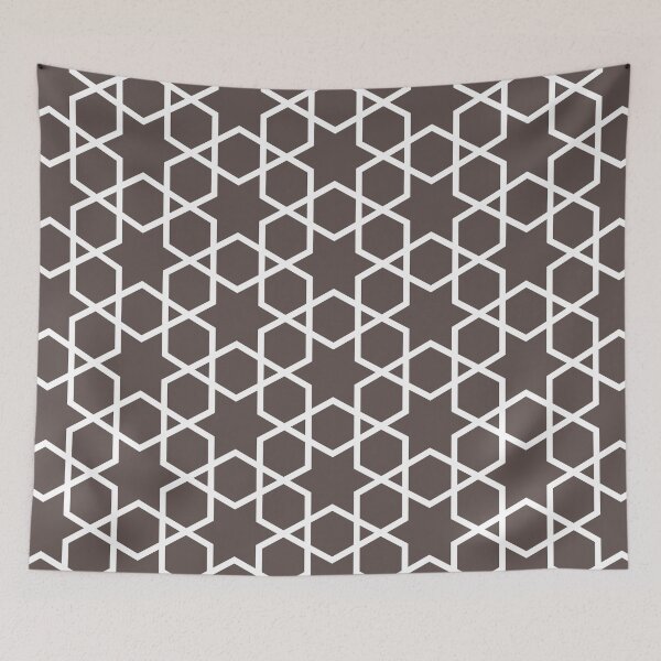 Item preview, Dark Brown and White Tessellation Line Pattern 14 Pairs DE 2022 Popular Color Nomad DET697 designed and sold by ColorOfTheYears.