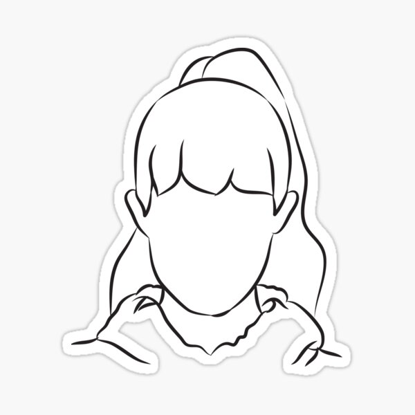 Angèle chanteuse minimaliste Sticker