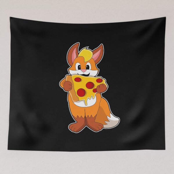 Item preview, Fox with Pizza designed and sold by Snabdesign84.