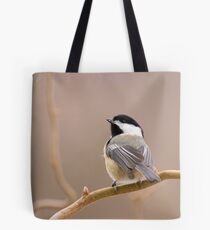 Chickadee in Filbert Tote Bag