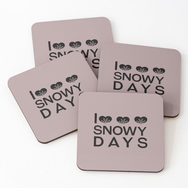 Item preview,  I love snowy days  quote - lovely winter days for snow lovers designed and sold by PastaPrint.