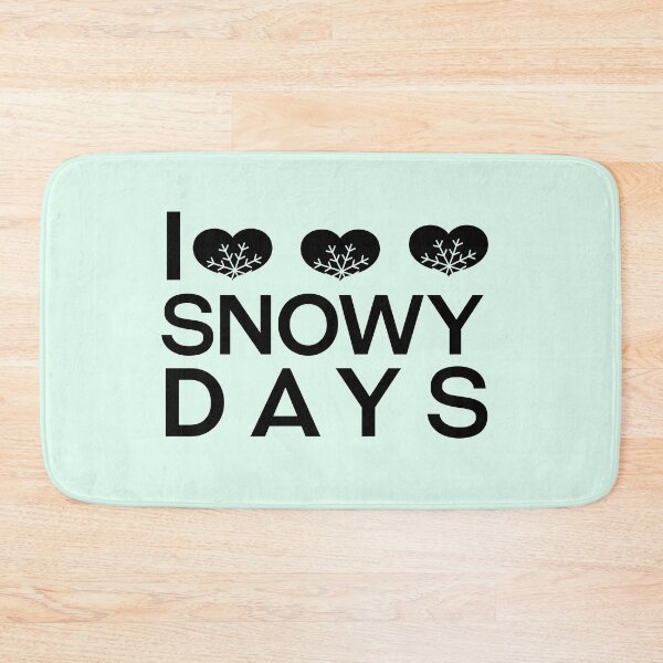 Item preview,  I love snowy days  quote - lovely winter days for snow lovers designed and sold by PastaPrint.