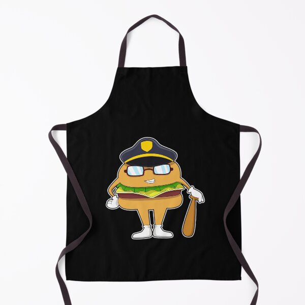 Item preview, Burger as Police officer with Police hat designed and sold by Snabdesign84.