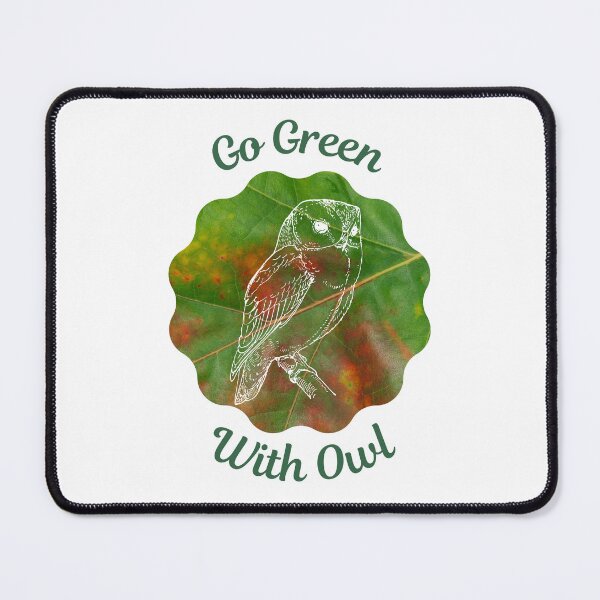 Item preview, Go Green With Owl designed and sold by kucingmaikan.