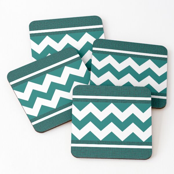 Item preview, Geometric Zig Zag Texture Pattern White and Teal Blue designed and sold by QuestingPixel.