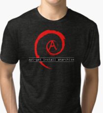 apt-get install anarchism Tri-blend T-Shirt