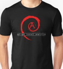 apt-get install anarchism Unisex T-Shirt