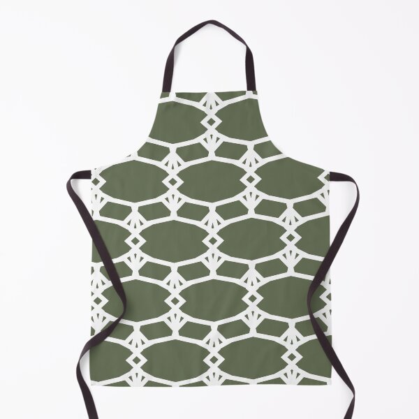 Item preview, Green and White Ornamental Shape Pattern 5 Pairs DE 2022 Popular Color Hinterland DET509 designed and sold by ColorOfTheYears.