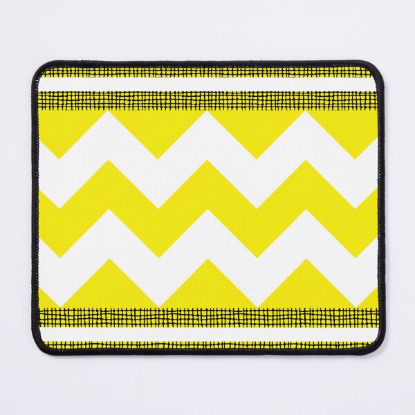 Item preview, Geometric Zig Zag Texture Pattern White and Mustard Yellow designed and sold by QuestingPixel.