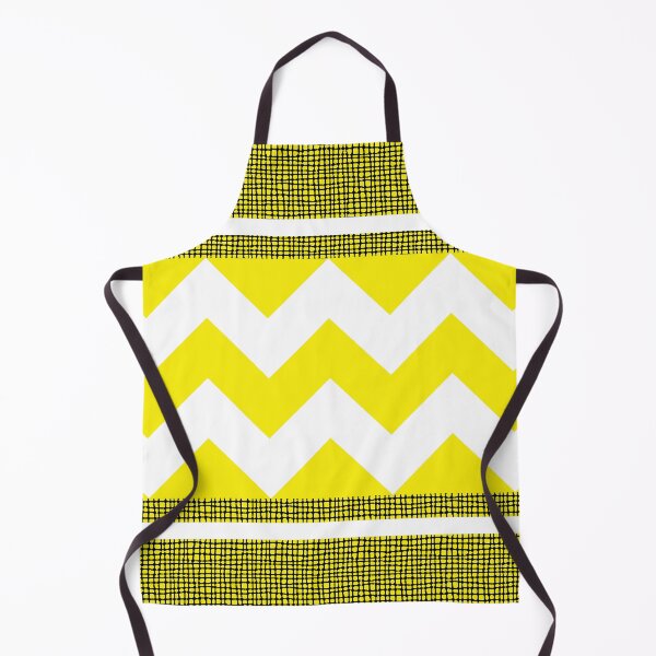 Item preview, Geometric Zig Zag Texture Pattern White and Mustard Yellow designed and sold by QuestingPixel.