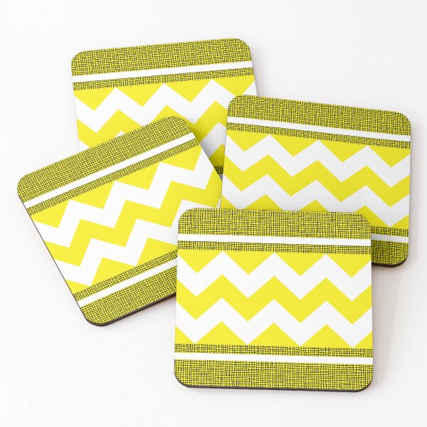 Item preview, Geometric Zig Zag Texture Pattern White and Mustard Yellow designed and sold by QuestingPixel.