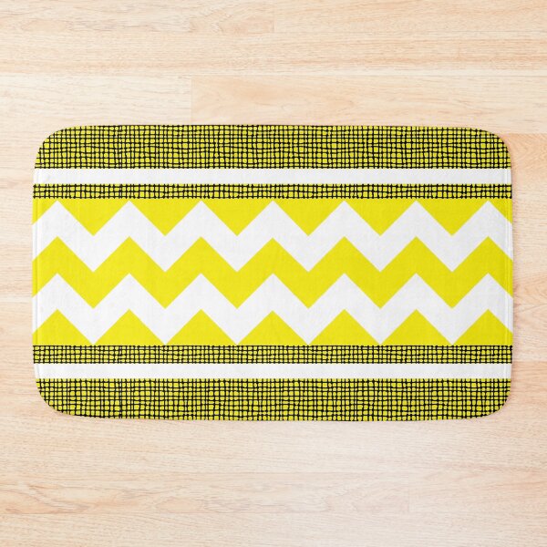 Item preview, Geometric Zig Zag Texture Pattern White and Mustard Yellow designed and sold by QuestingPixel.