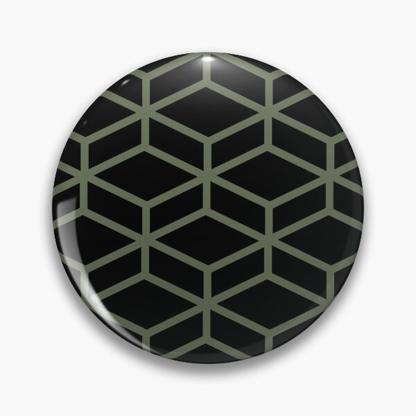 Item preview, Black and Green Tessellation Line Pattern 8 Pairs DE 2022 Popular Color Hinterland DET509 designed and sold by ColorOfTheYears.