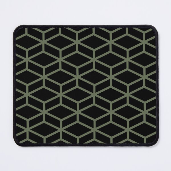 Item preview, Black and Green Tessellation Line Pattern 8 Pairs DE 2022 Popular Color Hinterland DET509 designed and sold by ColorOfTheYears.