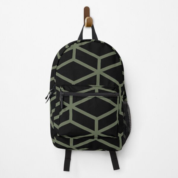 Item preview, Black and Green Tessellation Line Pattern 8 Pairs DE 2022 Popular Color Hinterland DET509 designed and sold by ColorOfTheYears.