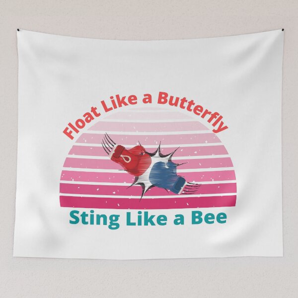 Item preview, Float Like a Butterfly Sting Like a Bee. Muhammad Ali. Boxing. Quote designed and sold by D/Art ⭐⭐⭐⭐⭐.