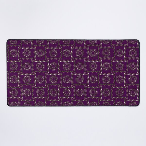 Item preview, Bellringer Motif Woven Circles and Lines on Dark Plum Repeat 5748 designed and sold by Art in My Loft.