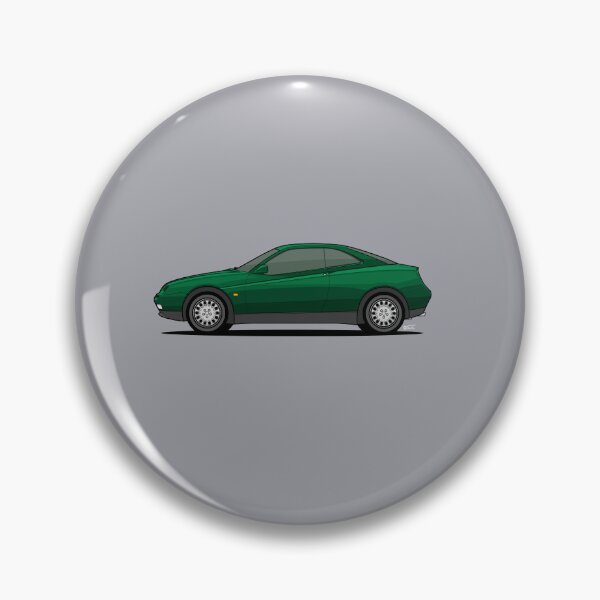 Artikelvorschau, Alfa R GTV Einzelne Seitenansicht Illustration - Grün entworfen und verkauft von RJWautographics.