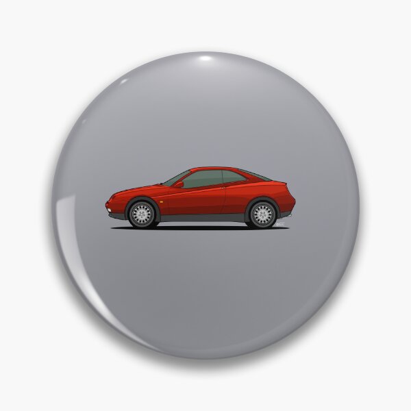 Artikelvorschau, Alfa R GTV Einzelne Seitenansicht Illustration - Rot entworfen und verkauft von RJWautographics.