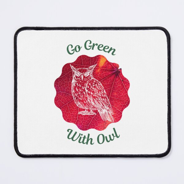 Item preview, Go Green With Owl designed and sold by kucingmaikan.