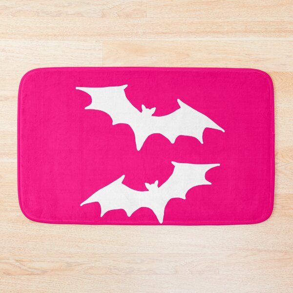 Item preview, Hot pink and white bat print designed and sold by DemonicGloom.